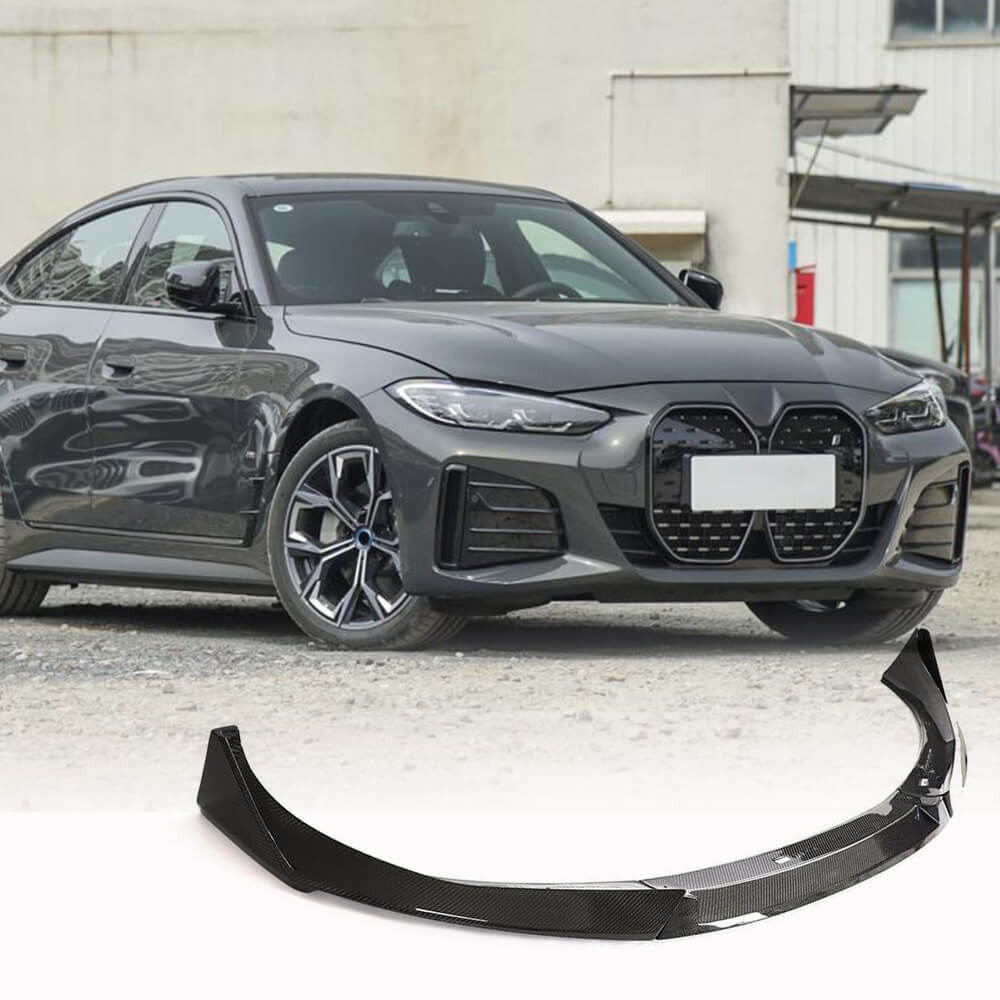 Front Bumper Lip Carbon Fiber V8 (for G26 M-Sport) for BMW 4 series G22/23/26 2020- - image 1
