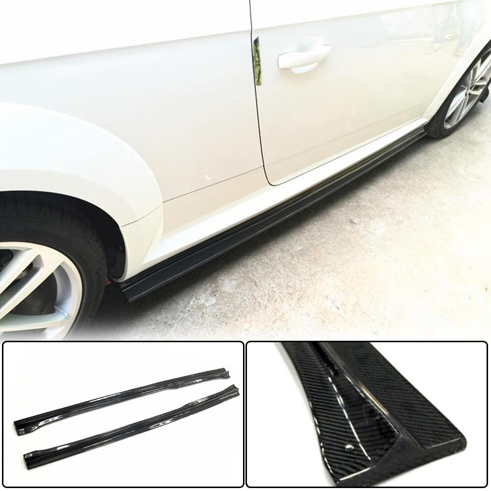 Side Skirts (for Base, Carbon) for Audi ТТ 2014-2023 - image 1