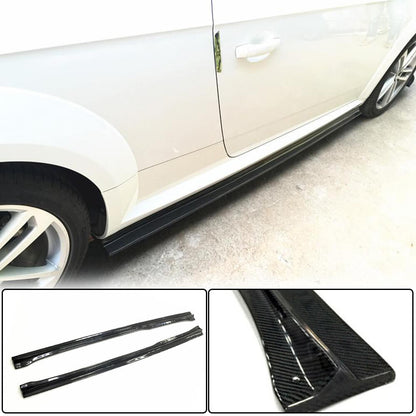 Side Skirts (for Base, Carbon) for Audi ТТ 2014-2023 - image 1