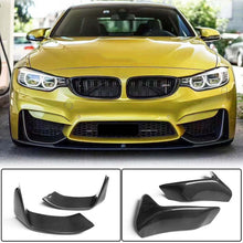 Front Bumper Splitters Carbon Fiber V4 (for F82/F83) for BMW 4 series F-32 2012-2020 - image 1