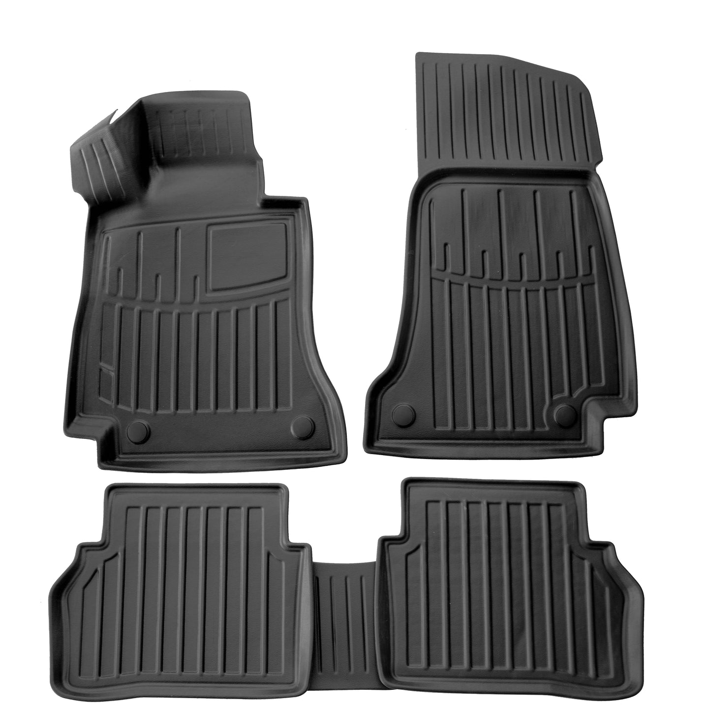 Rubber Floor Mats Stingray 3D (5 pcs) for Mercedes E-сlass W213 2016-2023 - image 1