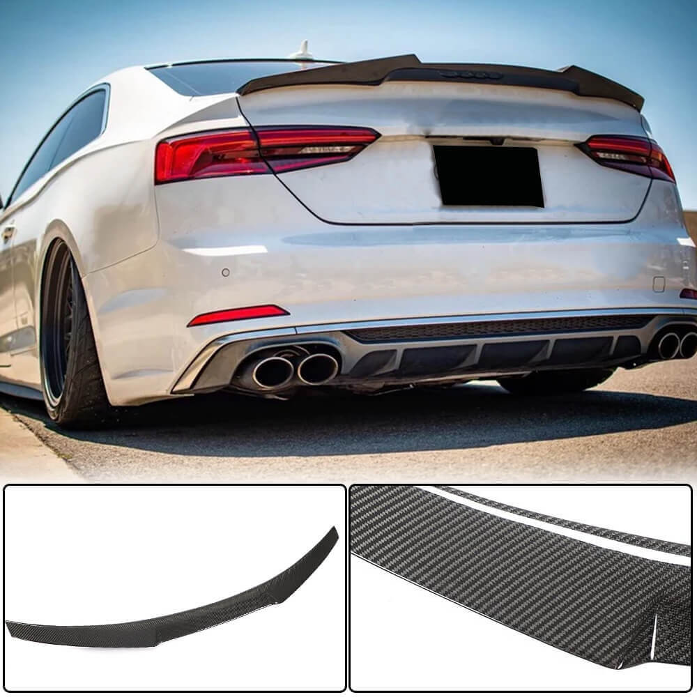 Spoiler V6 (for coupe, Carbon) for Audi A5 2016-2025 - image 1