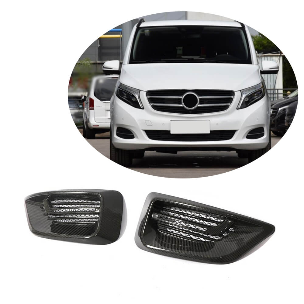 Fog Light Covers V2 (2014-2019, Carbon) for Mercedes Vito/V-class W447 2014- - image 1