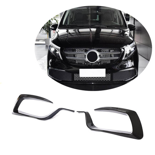 Fog Light Covers V2 (2020+, Dry Carbon) for Mercedes Vito/V-class W447 2014- - image 1