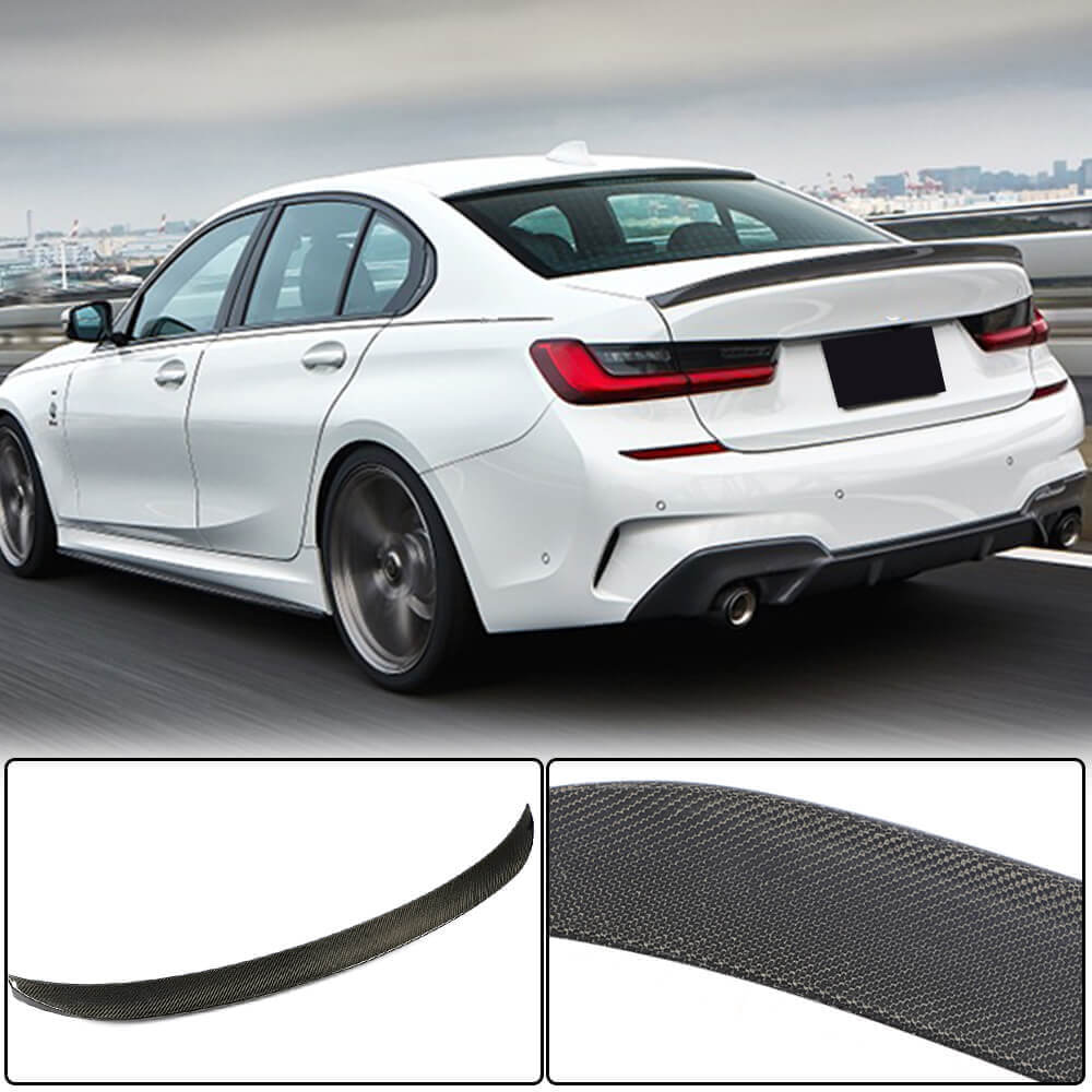 Rear Trunk Spoiler Carbon Fiber V12 (SD) for BMW 3 series G20/21 2018- - image 1
