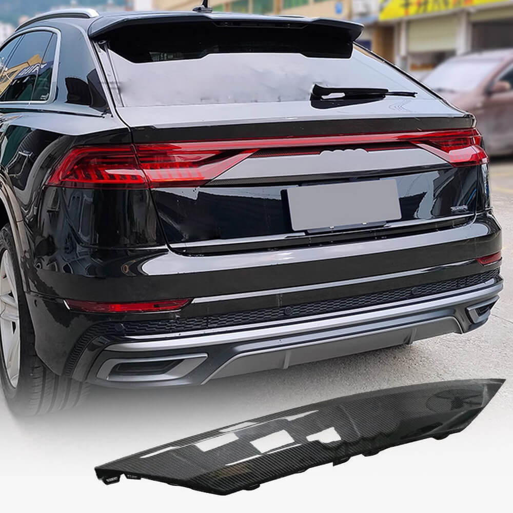 Carbon License Plate Trim (2019-2022) for Audi Q8 2018- - image 1