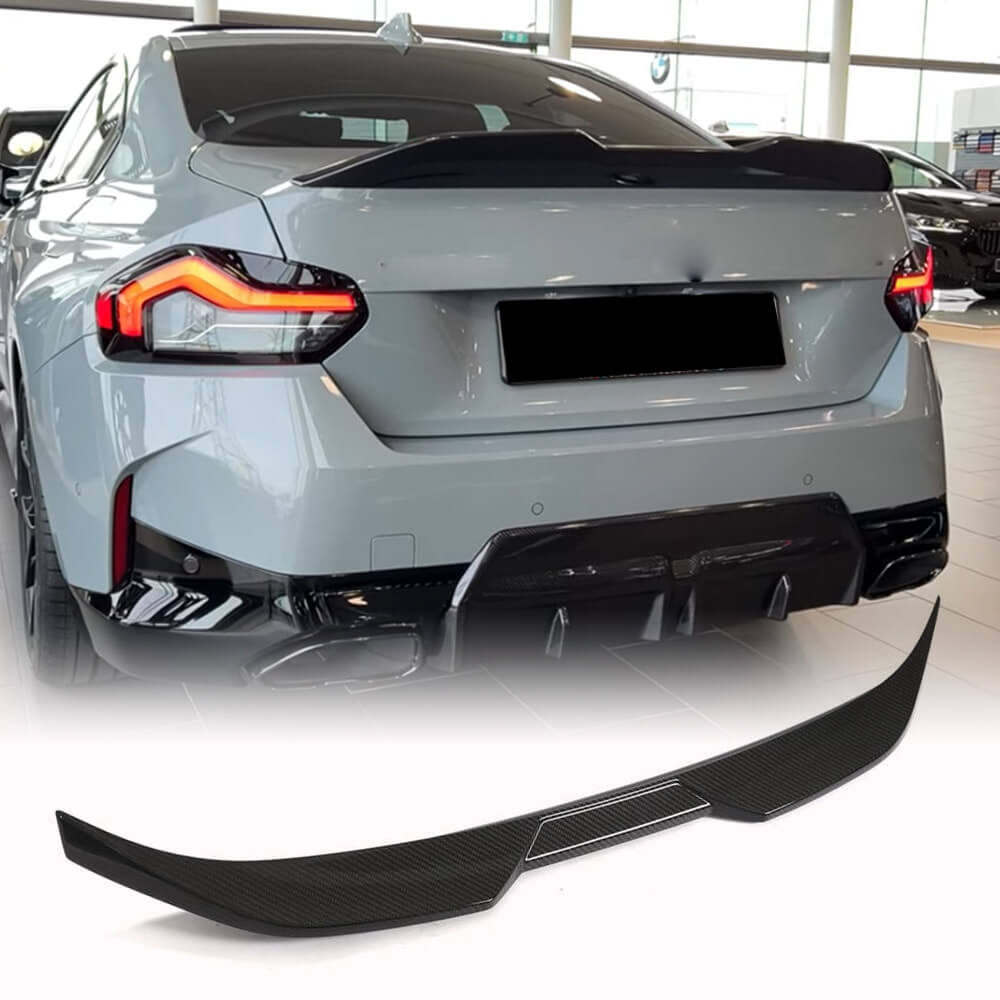 Rear Trunk Spoiler Carbon Fiber V4 for BMW 2 Series G42 2021- - image 1