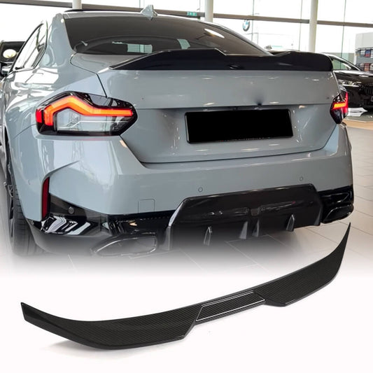 Rear Trunk Spoiler Carbon Fiber V4 for BMW 2 Series G42 2021- - image 1