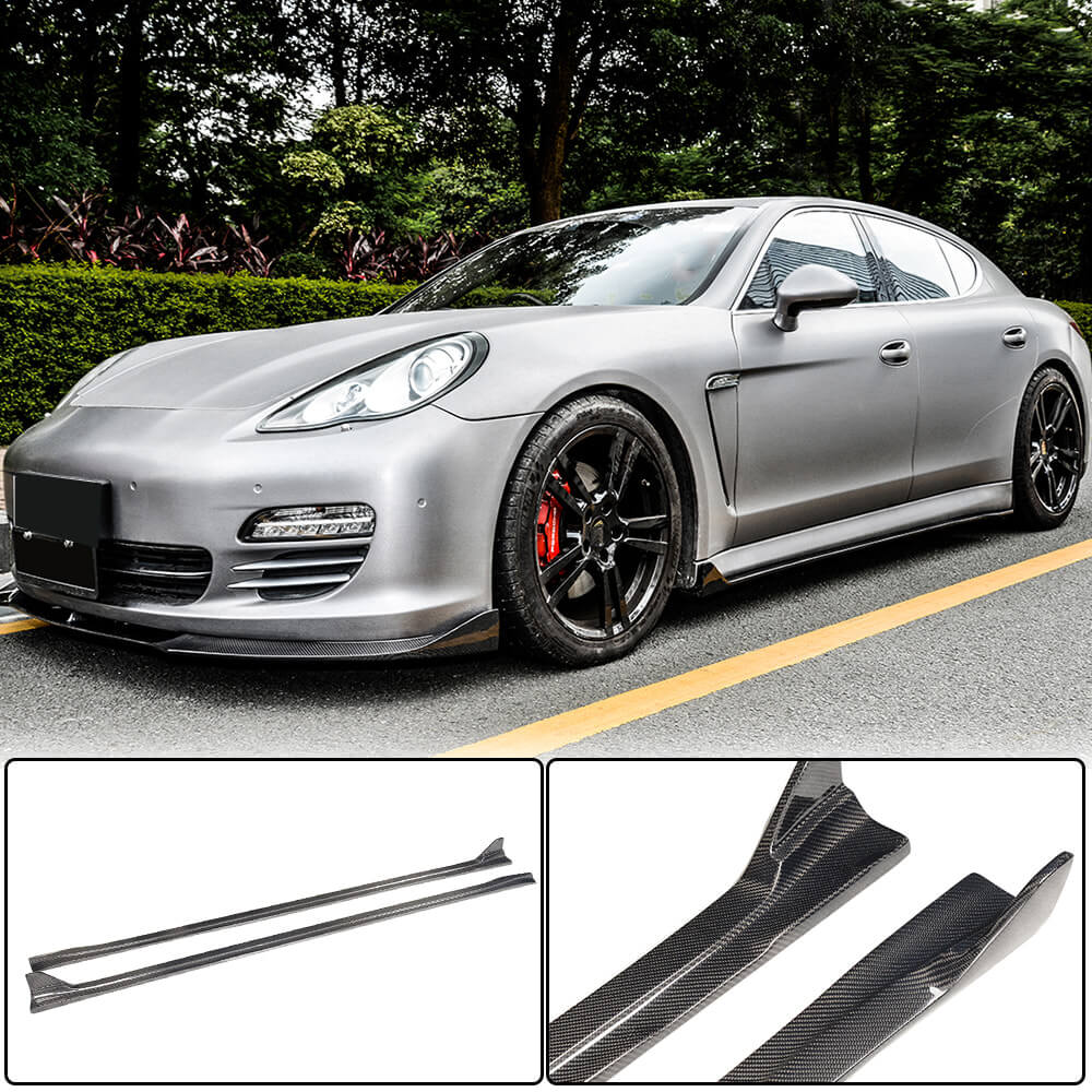 Side Skirts V2 (2009-2013, Carbon) for Porsche Panamera 2009-2016 - image 1