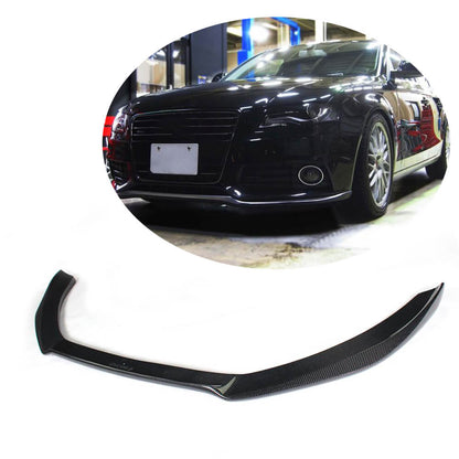 Front bumper lip (for S-Line 2007-2011, Carbon) for Audi A4 B8 2007-2015 - image 1