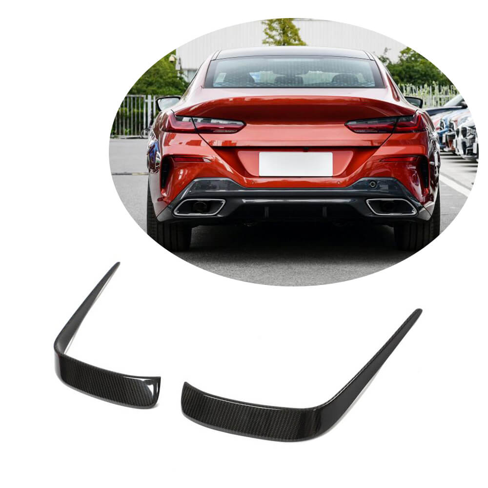 Rear Bumper Vents Dry Carbon Fiber V1 (for M-Sport) for BMW 8 series G14/G15/G16 - image 1