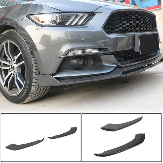 Covers for fog lights V1 (2015-2017, Carbon) for Ford Mustang 2015-2023 - image 1