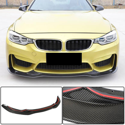 Front Bumper Lip Carbon Fiber V9 (for F82/F83) for BMW 4 series F-32 2012-2020 - image 1