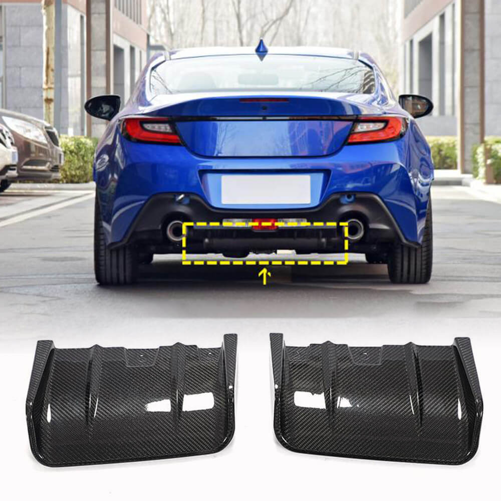 Rear bumper diffuser V1 (2021-2023, Carbon) for Subaru BRZ 2021- - image 1