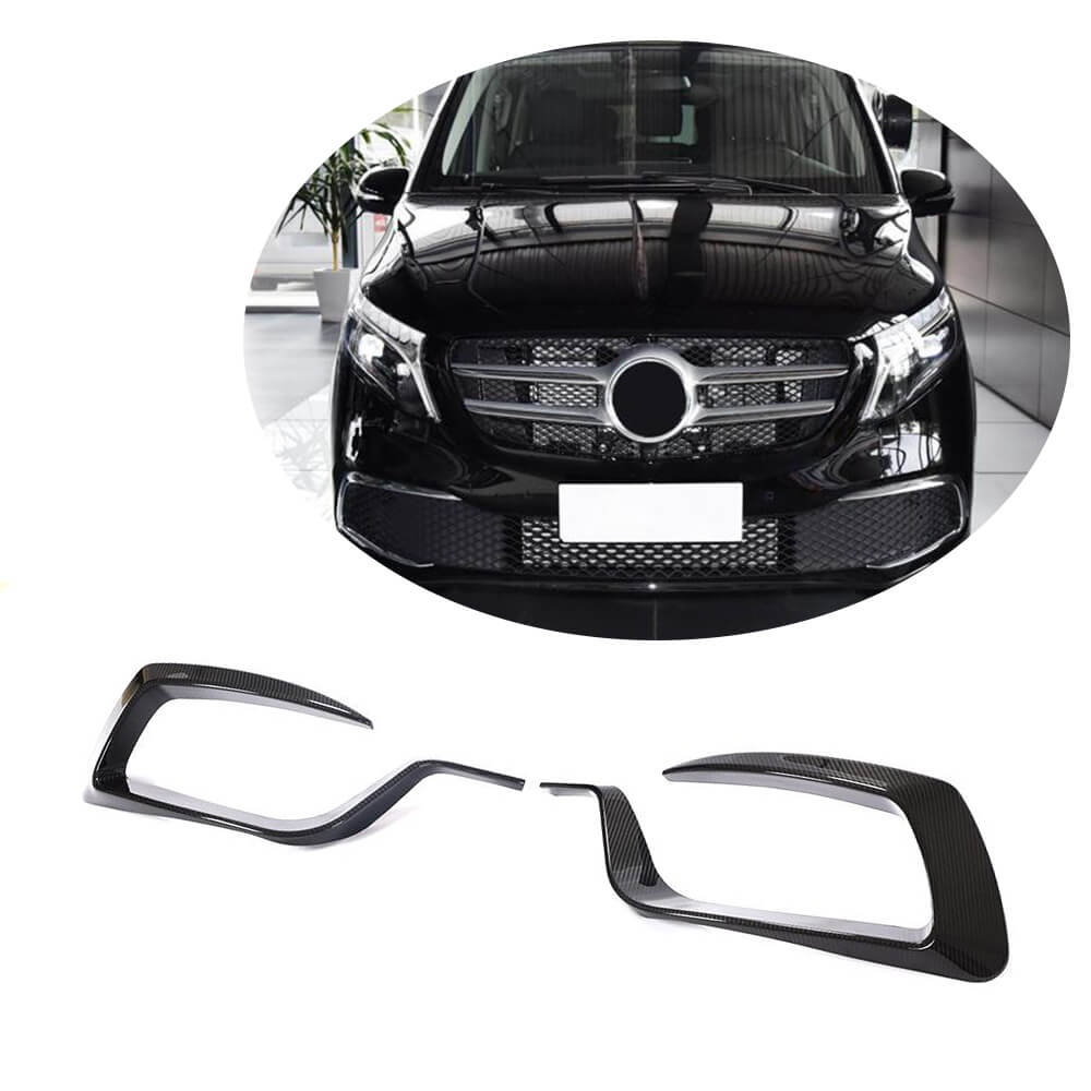 Fog Light Covers V2 (2020+, Dry Carbon) for Mercedes Vito/V-class W447 2014- - image 1