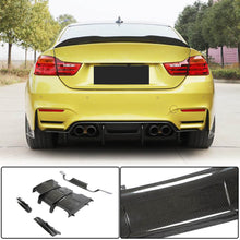 Rear Bumper Diffuser Carbon Fiber V1 (for F82/F83) for BMW 4 series F-32 2012-2020 - image 1