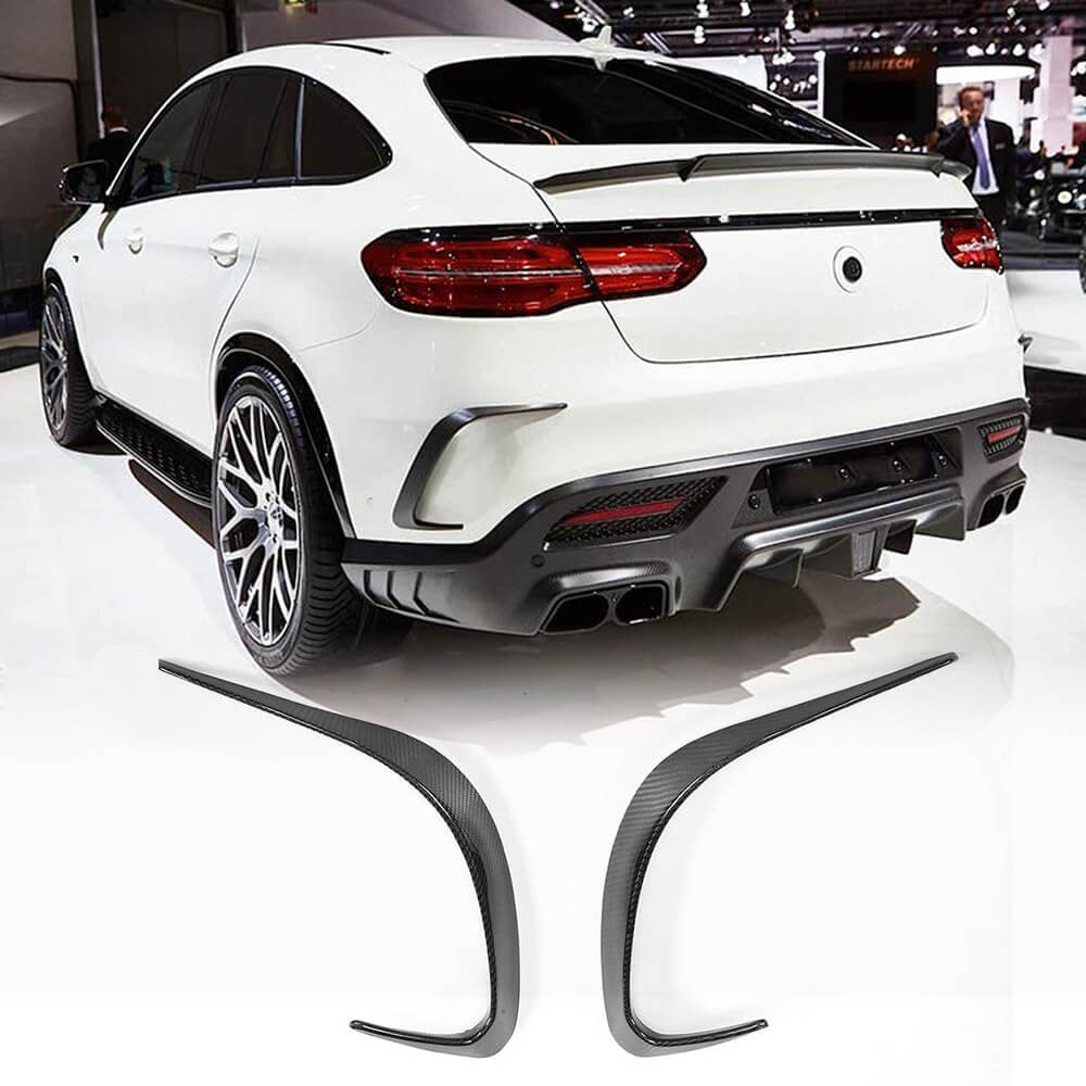 Covers on the rear bumper (Carbon) for Mercedes GLE coupe C292 2015-2019 - image 1