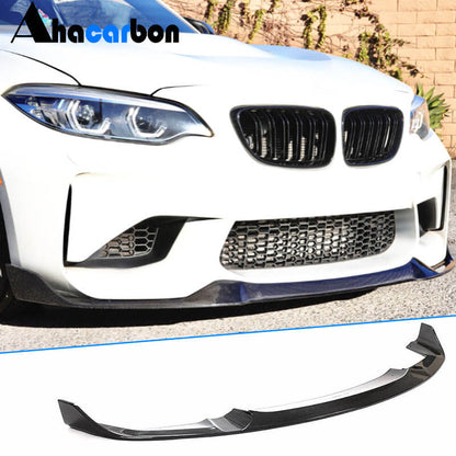 Front Bumper Lip Carbon Fiber V7 (for F87) for BMW 2 Series F22/23 2014-2021 - image 1