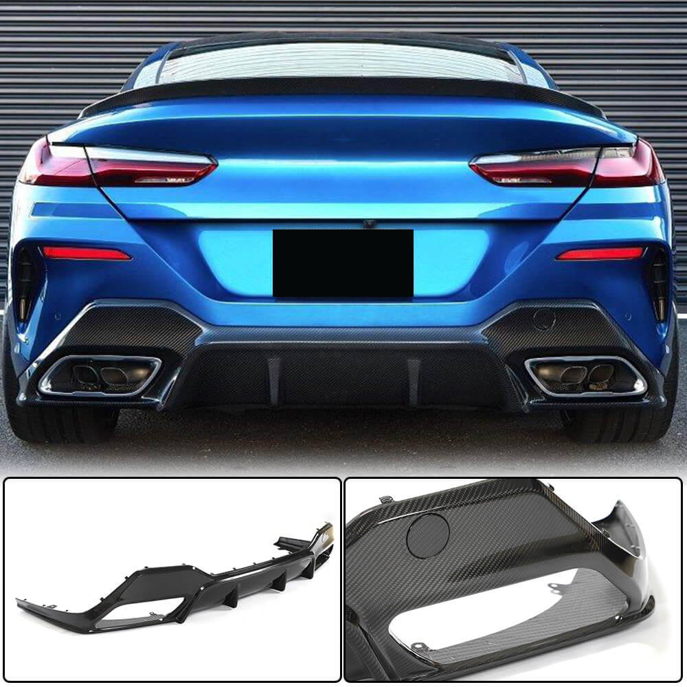 Rear Bumper Diffuser V2 for G14/G15 M-Sport, Carbon for BMW 8 cерія G14/G15/G16 2018- - image 1
