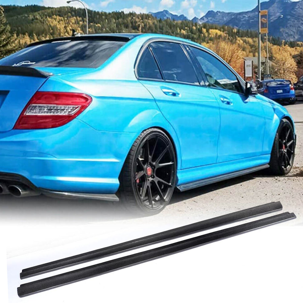 Side Skirts (for AMG SD, Carbon) for Mercedes C-class W204 2007-2015 - image 1