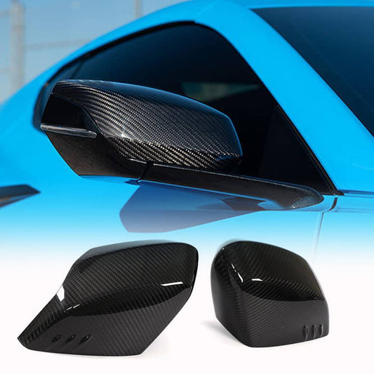 Mirror Covers (2019-2022, Carbon) for Chevrolet Corvette C8 2019- - image 1