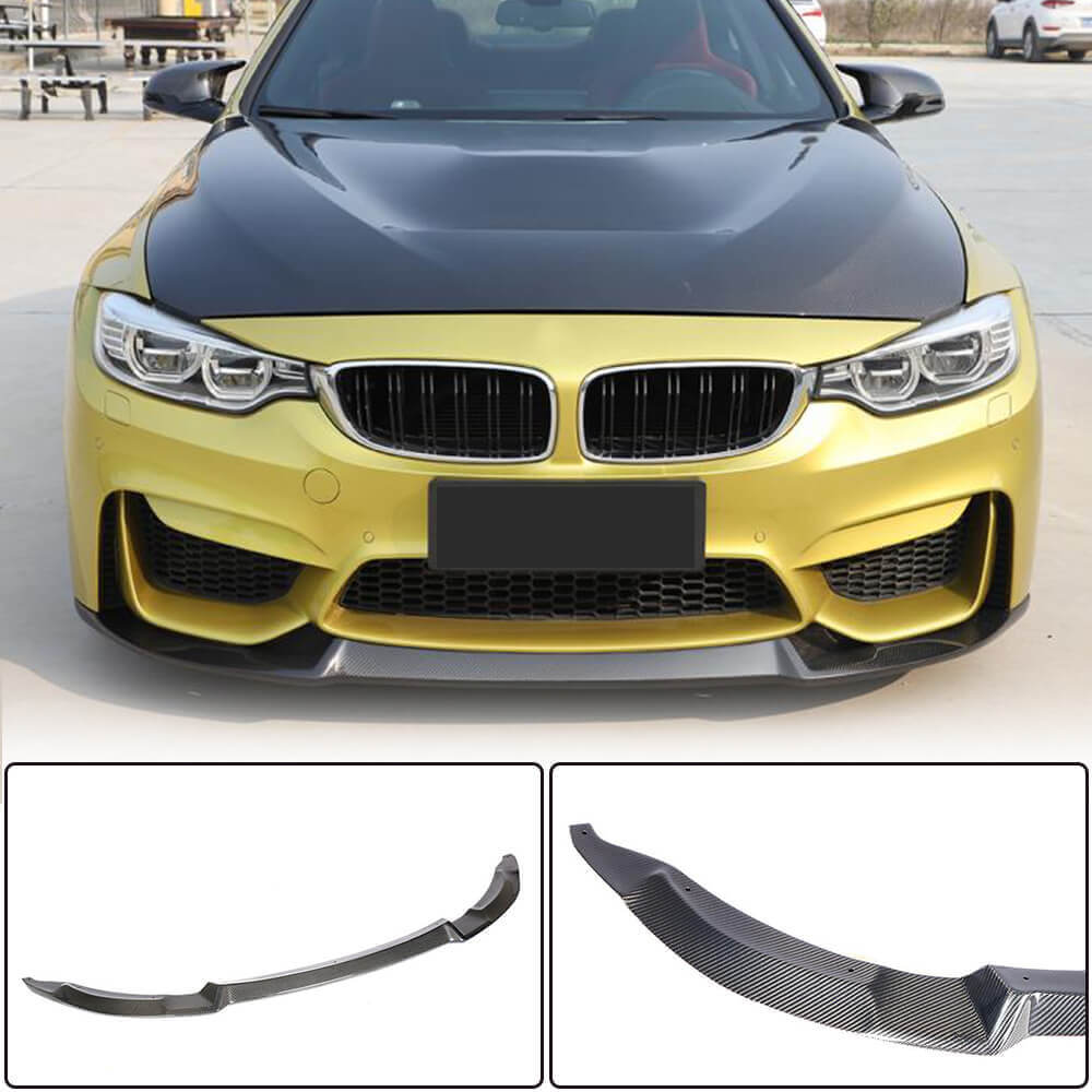 Front Bumper Lip V8 for F80, Carbon for BMW 3 Series F-30/31/34 2012-2019 - image 1