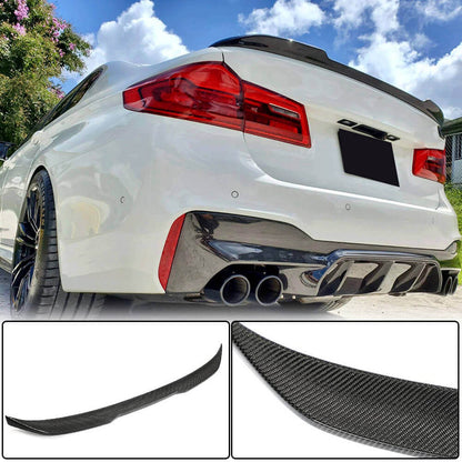 Rear Trunk Spoiler Carbon Fiber V4 (SD) for BMW 5 Series G30/31 2017-2023 - image 7