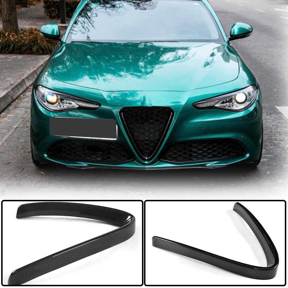 Grille Cover (for Base, Dry Carbon) for Alfa Romeo Giulia 2016-2022 - image 1