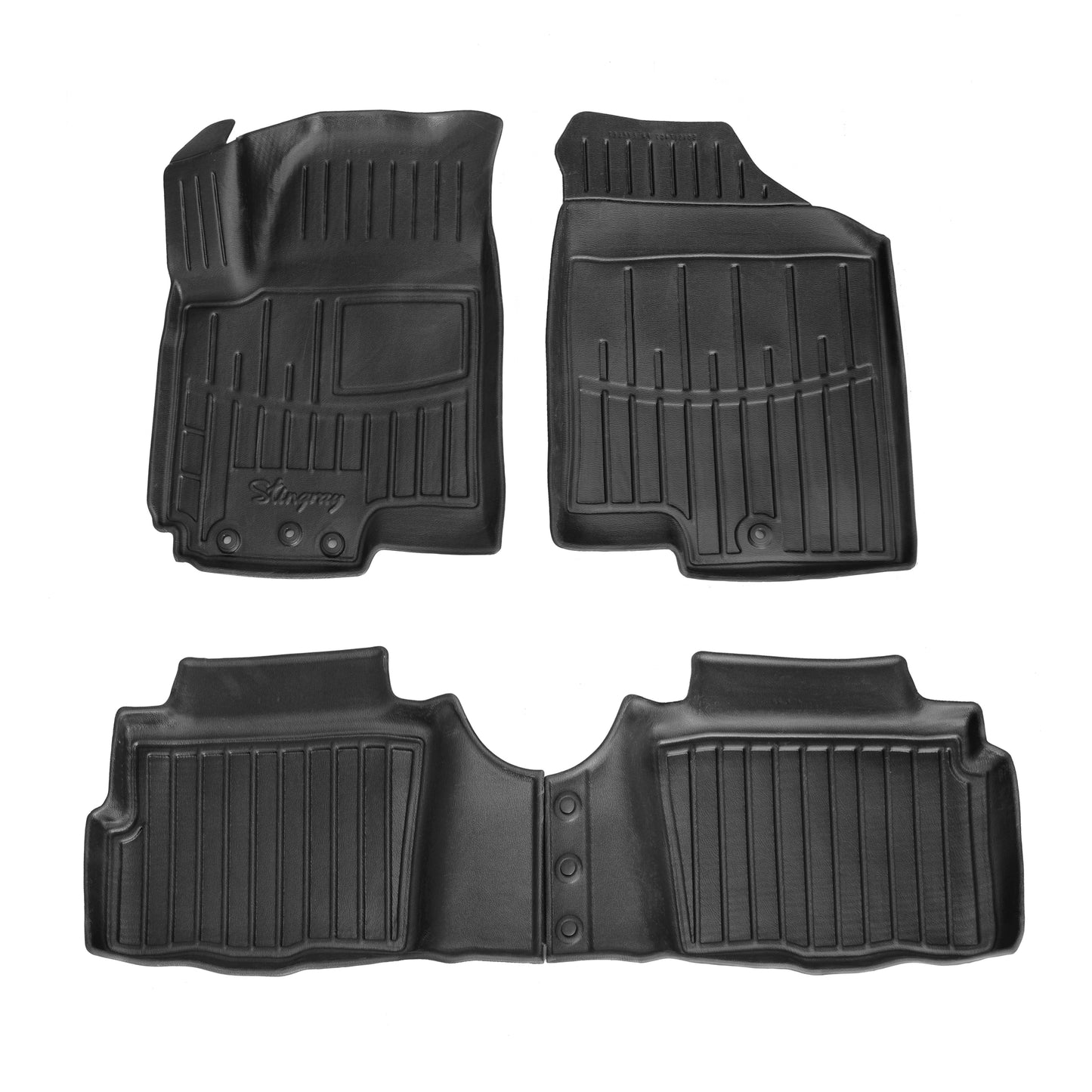 Stingray 3D Rubber Floor Mats (4 pcs) for Kia Soul I 2008-2013 - image 1