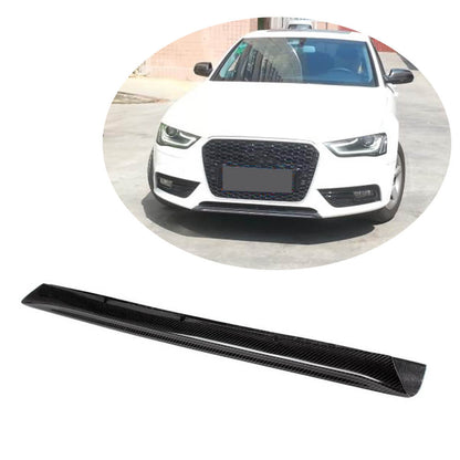 Front bumper lip (for Base 2011-2015, Carbon) for Audi A4 B8 2007-2015 - image 1