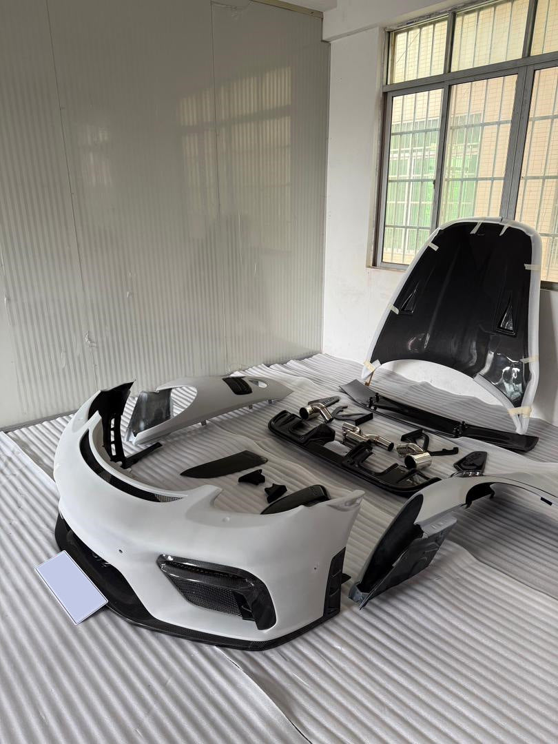 GT4 Body Kit (ABS + Carbon) for Porsche Boxster/Cayman 982 (718) 2016- - image 2