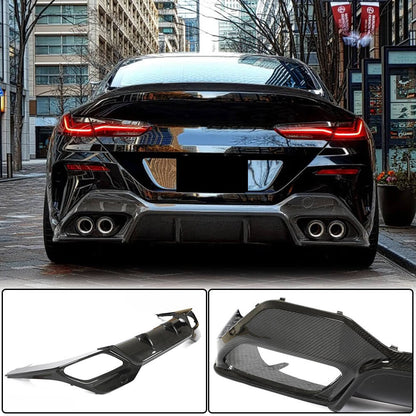 Rear Bumper Diffuser V2 (for G16 M-Sport, Carbon) for BMW 8 Series G14/G15/G16 2018- - image 1