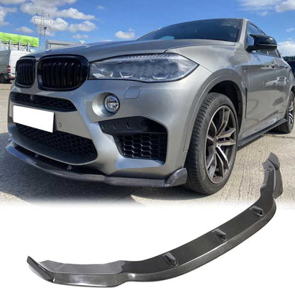 Front Bumper Lip Carbon Fiber V3 (for F85) for BMW X5 F-15 2013-2018 - image 1