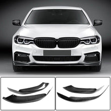Front Bumper Splitters Carbon Fiber V4 (for M-Sport 2017-2020) for BMW 5 Series G30/31 2017-2023 - image 1