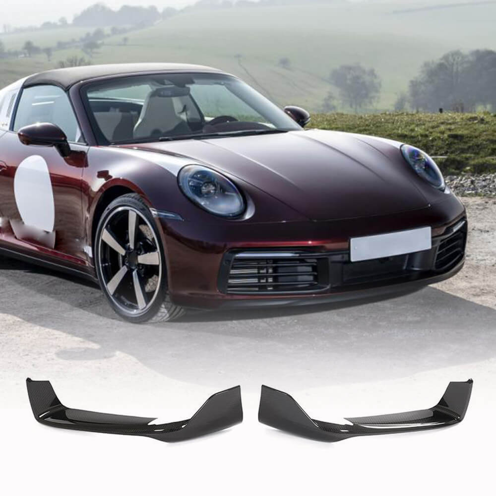 Carbon Front Bumper Flaps for Carrera 4 S 4S for Porsche 911 2018- - image 1