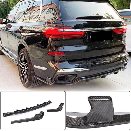 Rear Bumper Diffuser Carbon Fiber V1 (M-Sport) for BMW X7 G07 2019 - image 1