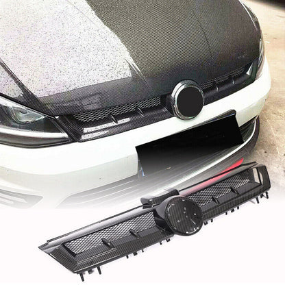 Front Grille (for HB 2012-2017, Dry Carbon) for Volkswagen Golf 7/E-Golf 2012-2020 - image 1