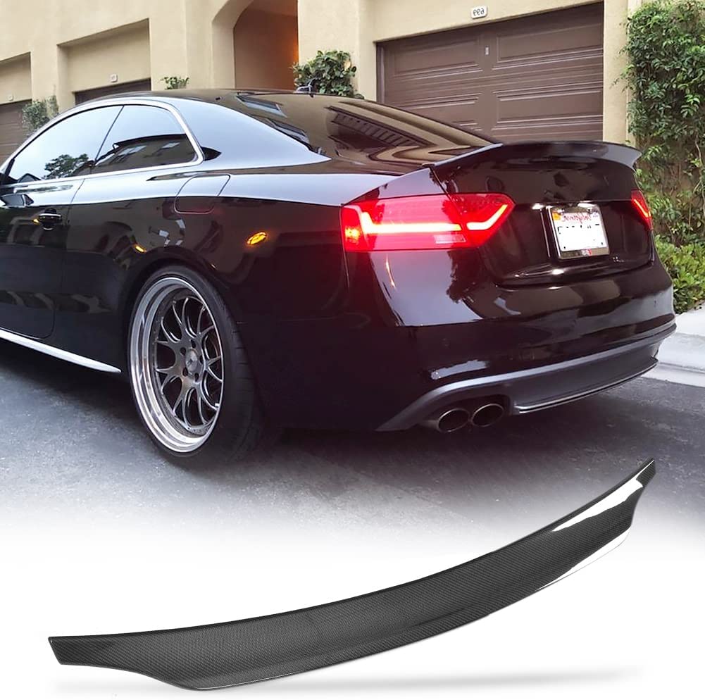 Rear Spoiler (for S4 2013-2016, Carbon) for Audi A4 B8 2007-2015 - image 1