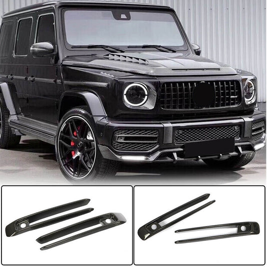 Covers for fog lights (for G63 AMG, Carbon) for Mercedes G class W463 2018-2024 - image 1