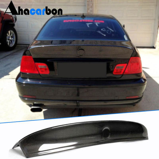 Rear Trunk Spoiler Carbon Fiber V2 (Coupe) for BMW 3 series E-46 1998-2006 - image 1