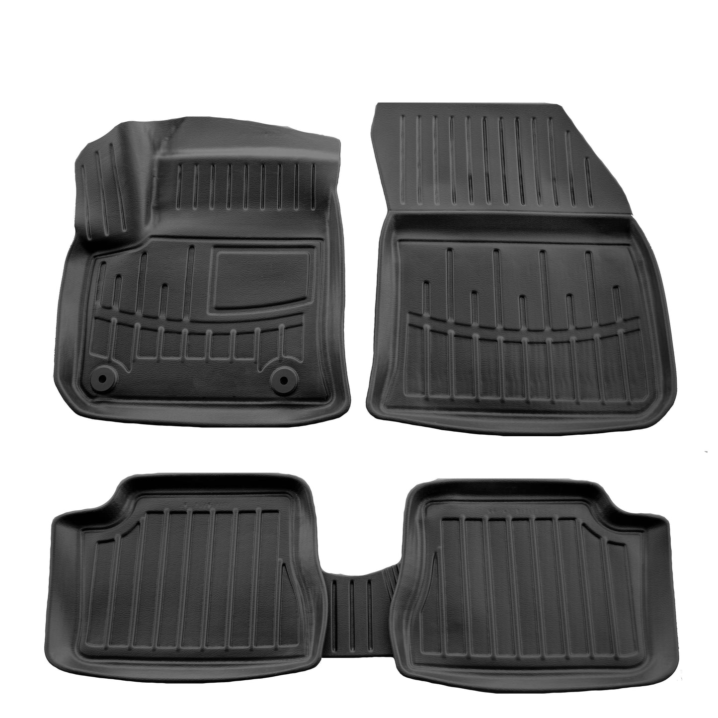 Rubber Floor Mats Stingray 3D (Electro, 5 pcs) for Peugeot 208 2019- - image 1