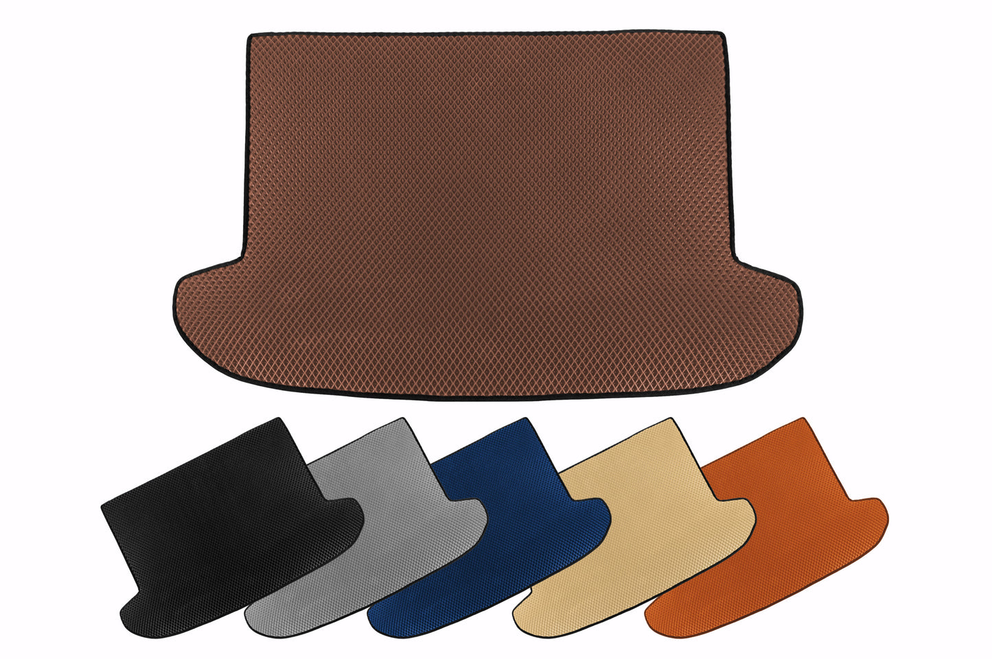 EVA Trunk Mat (3-Door, Brown) for Mitsubishi Colt 2004-2012 - image 1