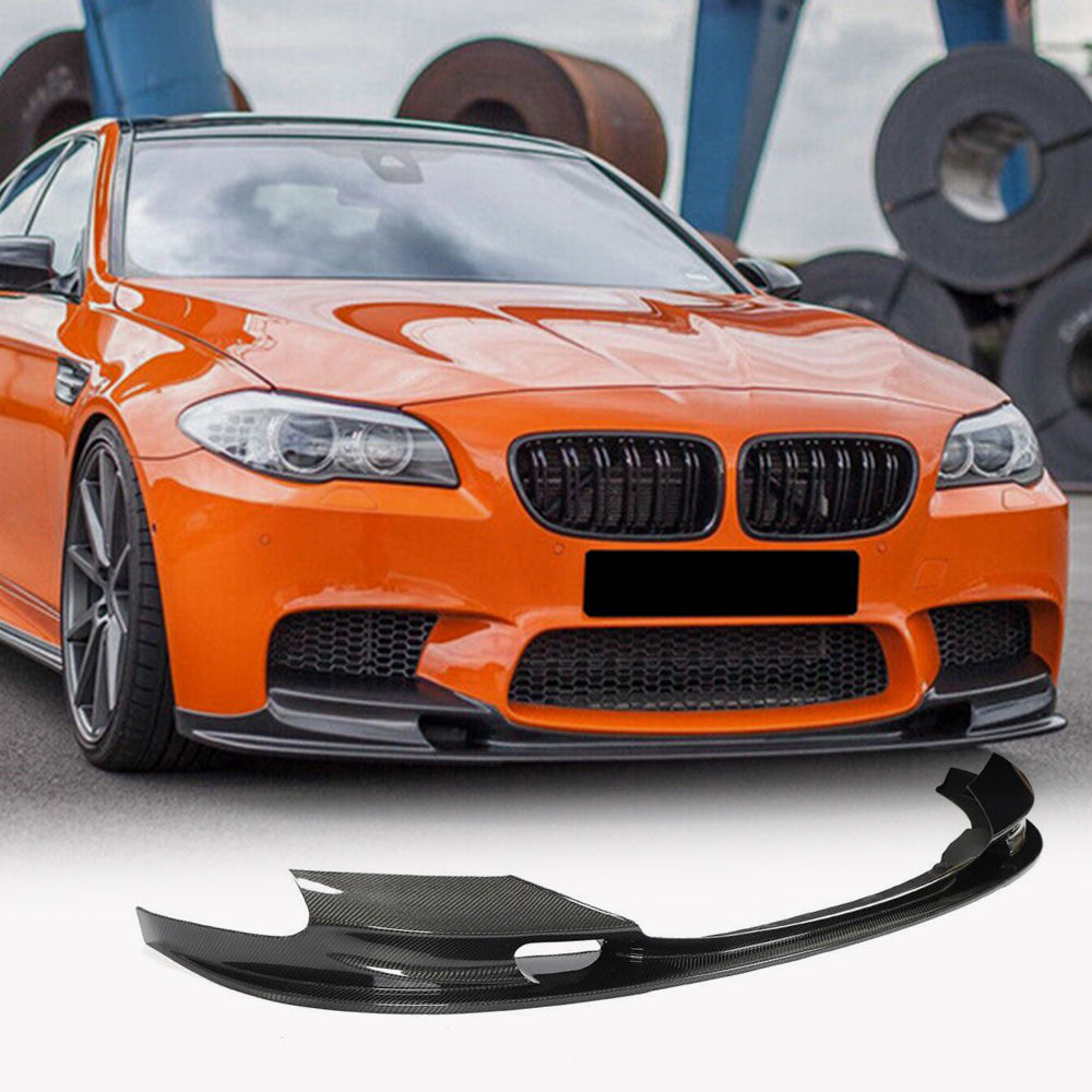 Front Bumper Lip V2 (for F10 M5, Carbon) for BMW 5 Series F10/F11 2010–2016 - image 1