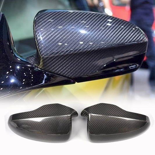 Mirror Covers Add-on Carbon Fiber (2010-2013) for BMW 5 series F-10/11/07 2010-2016 - image 1