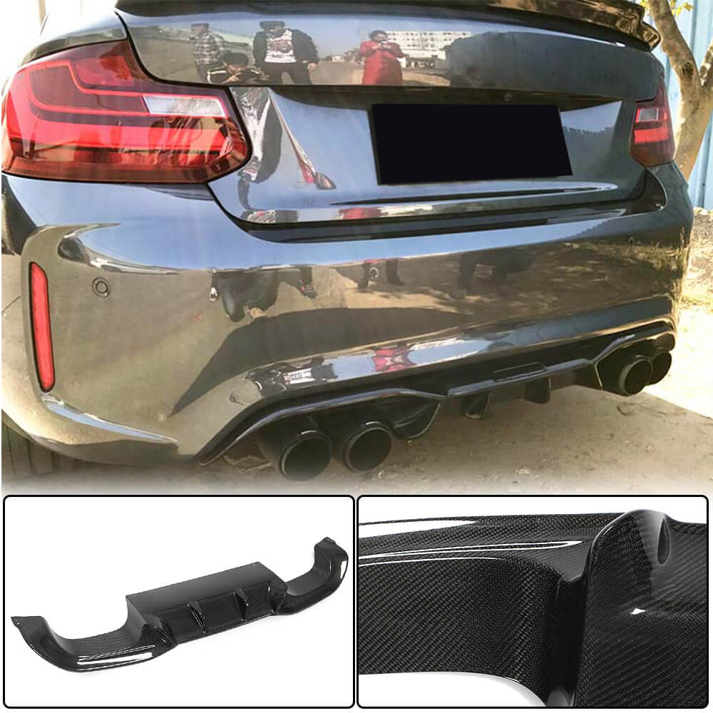 Rear Diffuser V4 for F87 M2/M2C, Carbon for BMW 2 Series F22/23 2014-2021 - image 1
