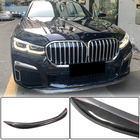 Front Bumper Lip V1 for M-Sport 2019-2022 Carbon for BMW 7 Series G11/G12 2015-2022 - image 1