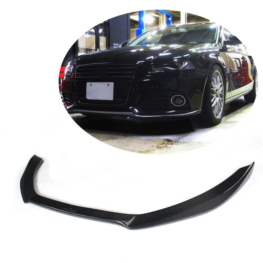 Front bumper lip (for S-Line 2007-2011, Carbon) for Audi A4 B8 2007-2015 - image 1