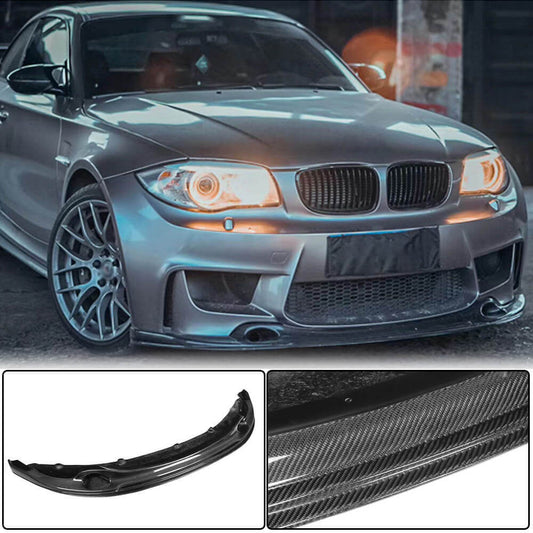 Front Bumper Lip V2 for 1M E82 Carbon for BMW 1 Series E81/82/87/88 2004-2011 - image 1