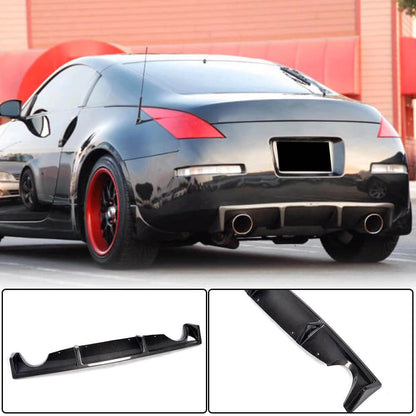 Rear Bumper Diffuser (2003-2009, Carbon) for Nissan 350Z 2002-2009 - image 1