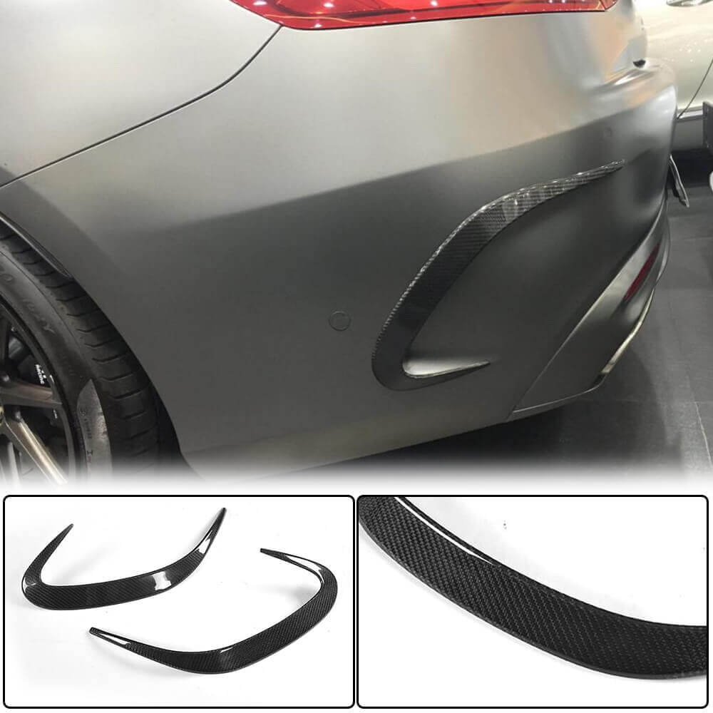 Covers on the rear bumper (for AMG / AMG-Line, Carbon) for Mercedes S-class C217 Coupe - image 1